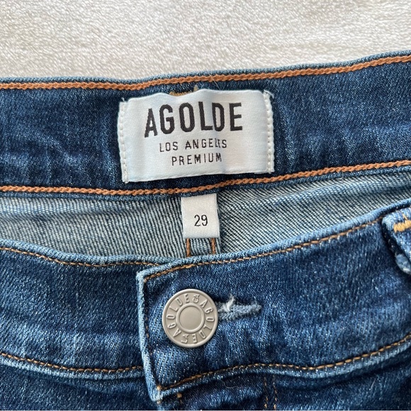 AGOLDE Isabel Slim Fit Boyfriend Starwood Slight Distressed Jeans - Picture 2 of 10